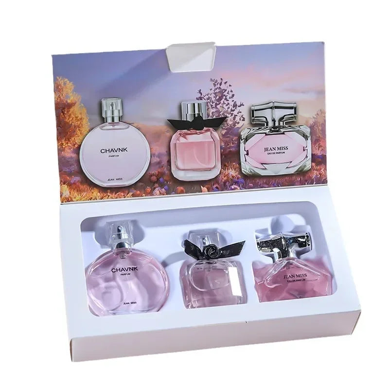 90ML (30ml x 3PCS) Eau De Parfum Gift Box - Fresh, Light Scent with Floral, Fruity, and Chypre Notes - Long-Lasting Women’s Perfume Set - ATELIERMISTRALE