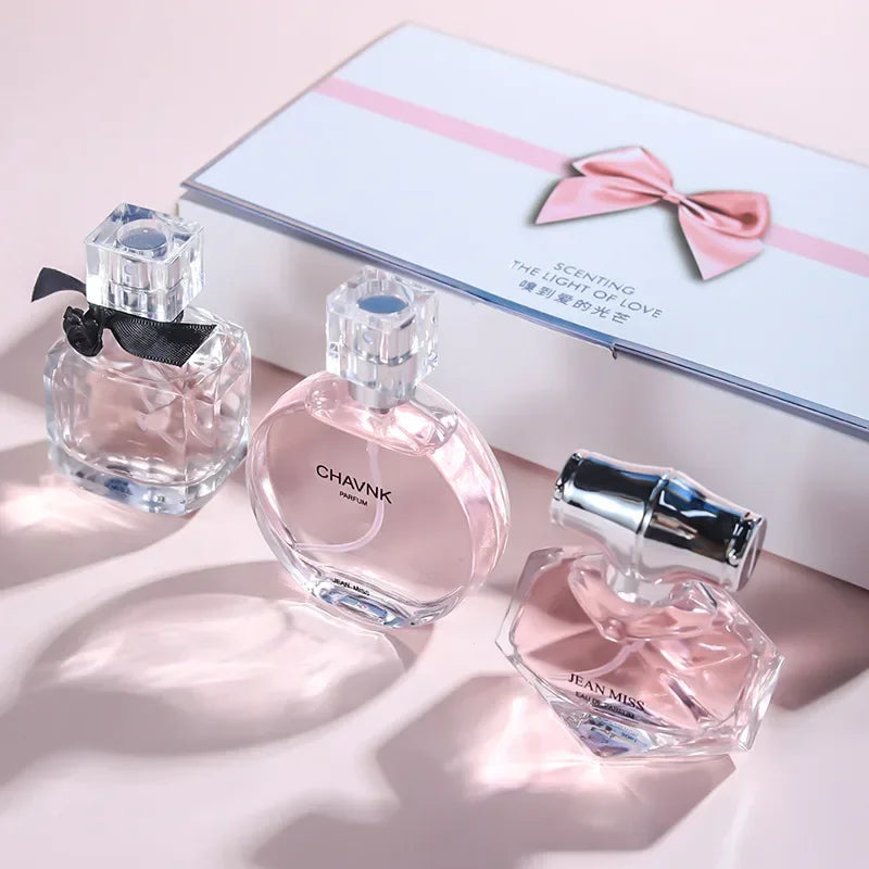 90ML (30ml x 3PCS) Eau De Parfum Gift Box - Fresh, Light Scent with Floral, Fruity, and Chypre Notes - Long-Lasting Women’s Perfume Set - ATELIERMISTRALE