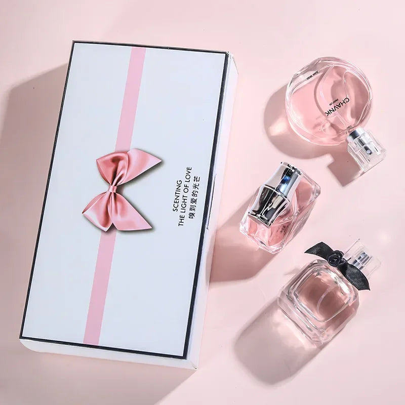 90ML (30ml x 3PCS) Eau De Parfum Gift Box - Fresh, Light Scent with Floral, Fruity, and Chypre Notes - Long-Lasting Women’s Perfume Set - ATELIERMISTRALE