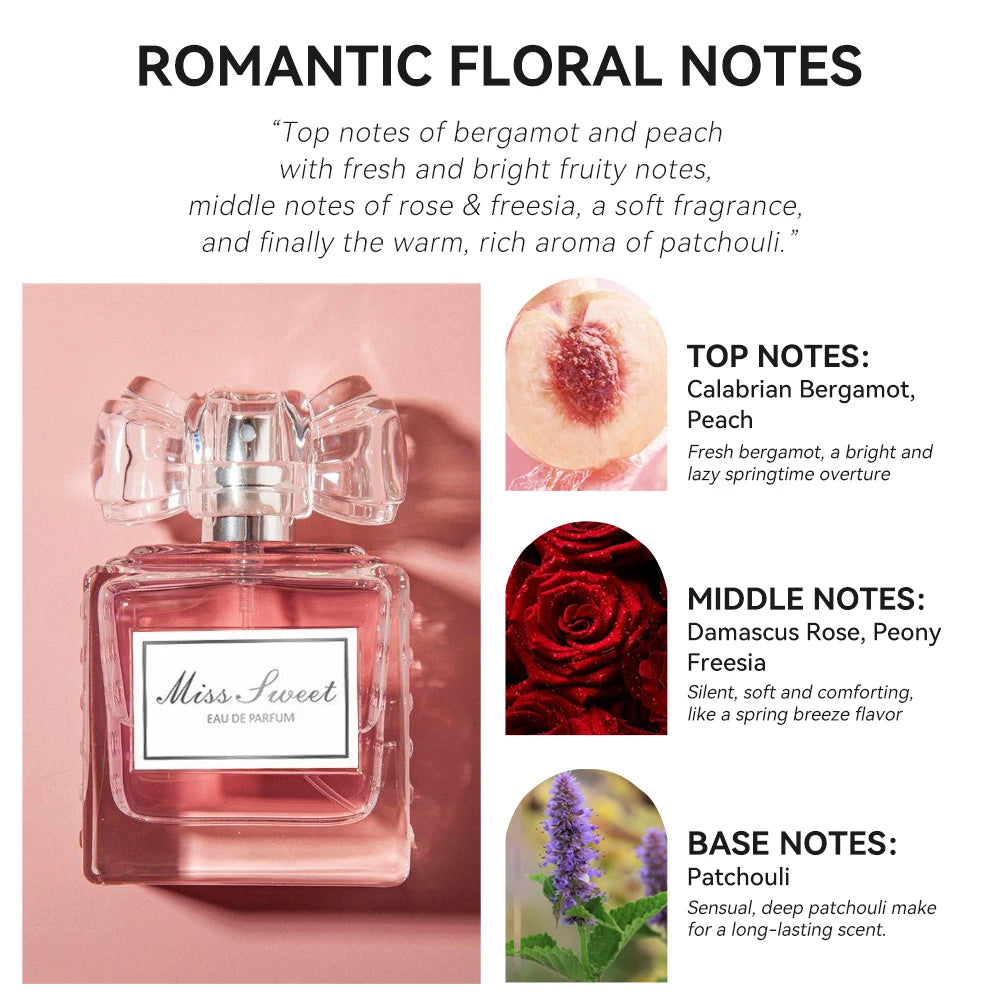 50ml (1.7fl.oz) Long-Lasting Perfume for Women – Romantic Floral Eau de Parfum - ATELIERMISTRALE
