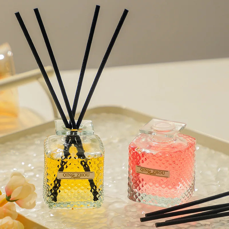 50ml Air Freshener Aroma Home Peach Lavender Fragrance Reed Diffuser Fruity Scents for Bedroom Bathroom Aromatherapy - ATELIERMISTRALE