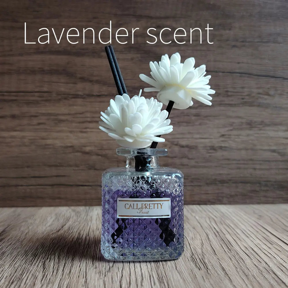 50ml Air Freshener Aroma Home Peach Lavender Fragrance Reed Diffuser Fruity Scents for Bedroom Bathroom Aromatherapy - ATELIERMISTRALE
