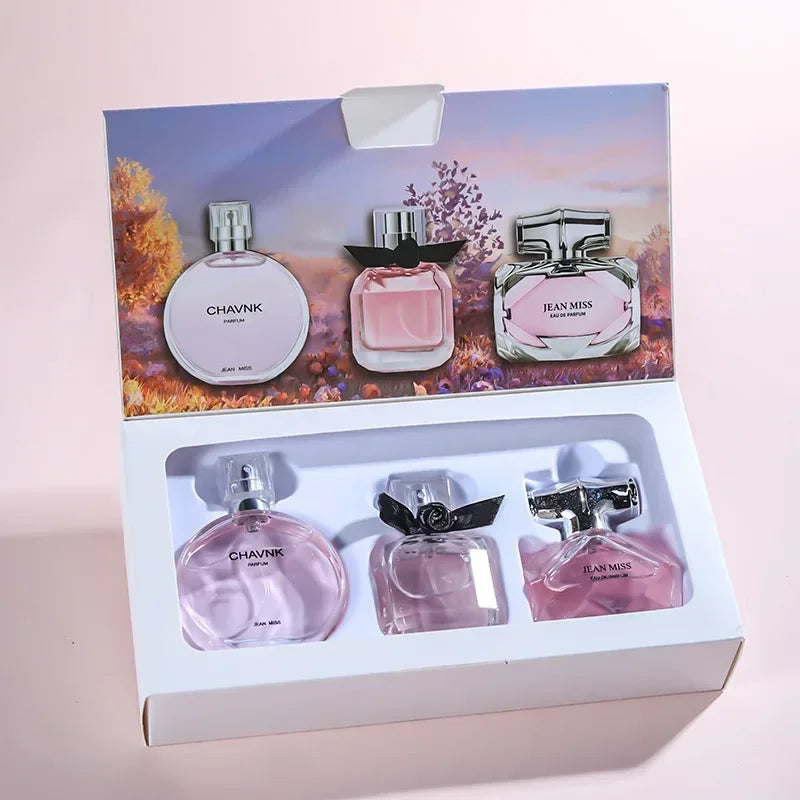 90ML (30ml x 3PCS) Eau De Parfum Gift Box - Fresh, Light Scent with Floral, Fruity, and Chypre Notes - Long-Lasting Women’s Perfume Set - ATELIERMISTRALE